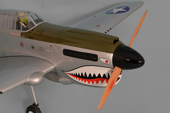 Phoenix Model P-40 Warhawk 30-35cc Gas/EP ARF 80" - 1:4 3/4 - Click Image to Close