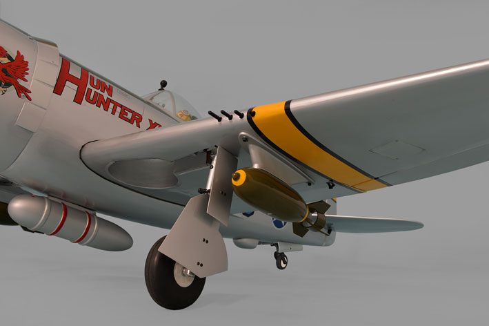Phoenix Model P-47 Thunderbolt 30-35cc Gas/EP ARF 79" - 1:6 1/4 - Click Image to Close