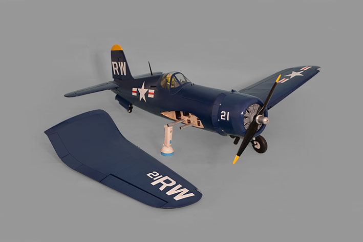 Phoenix Model F4U Corsair 50-61CC Gas/EP ARF 85" - 1:5 1/2 - Click Image to Close