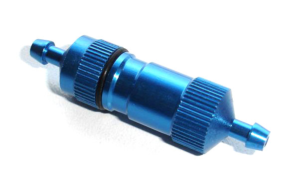 Fuel Filter in Line Large D5x13x50mm Blue