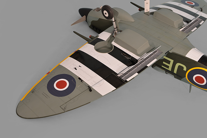 Phoenix Model Spitfire .91/15CC GP/Gas/EP ARF 61" - 1:7 1/4 - Click Image to Close
