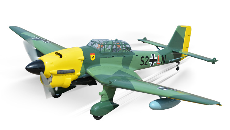 Phoenix Model Stuka Ju 87 20CC Gas/EP ARF 75.2" - 1:4 - Click Image to Close