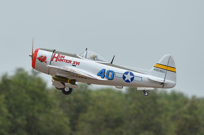 Phoenix Model P-47 Thunderbolt 30-35cc Gas/EP ARF 79" - 1:6 1/4 - Click Image to Close