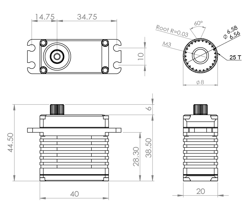 MKS HBL380 Ultra Torque Brushless Servo