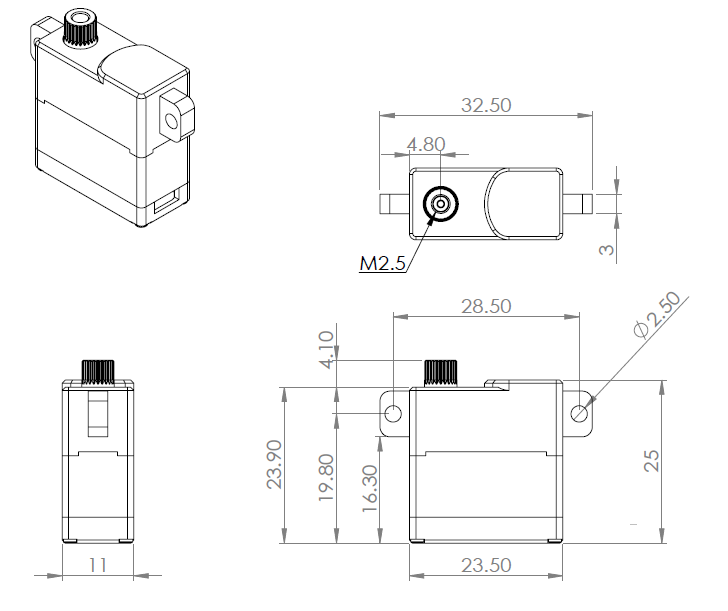 MKS HV6150 Servo