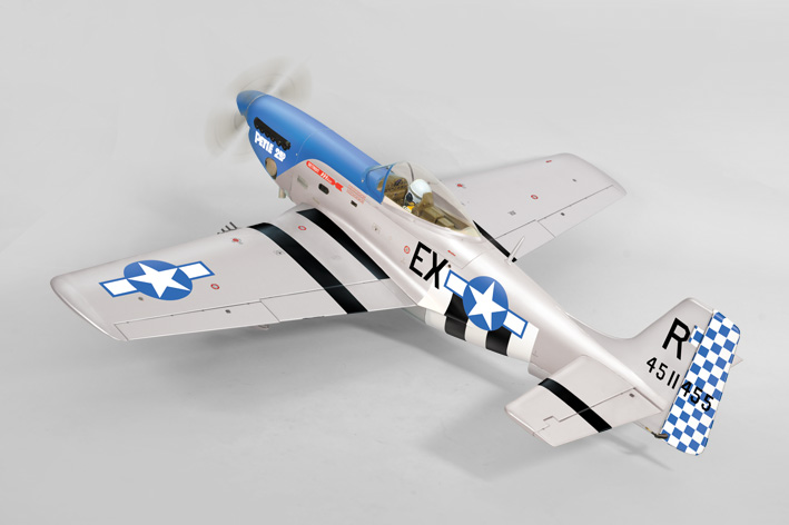 Phoenix Model P51 Mustang 50-61CC Gas/EP ARF 86" - 1:5 1/4