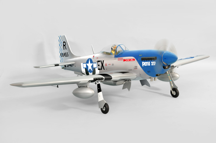 Phoenix Model P51 Mustang 50-61CC Gas/EP ARF 86" - 1:5 1/4