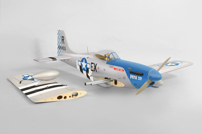 Phoenix Model P51 Mustang 50-61CC Gas/EP ARF 86" - 1:5 1/4 - Click Image to Close