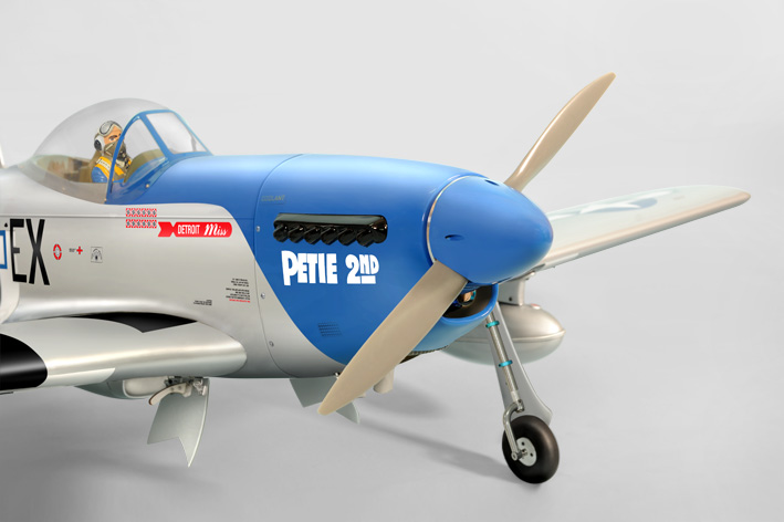 Phoenix Model P51 Mustang 50-61CC Gas/EP ARF 86" - 1:5 1/4 - Click Image to Close