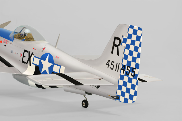 Phoenix Model P51 Mustang 50-61CC Gas/EP ARF 86" - 1:5 1/4 - Click Image to Close