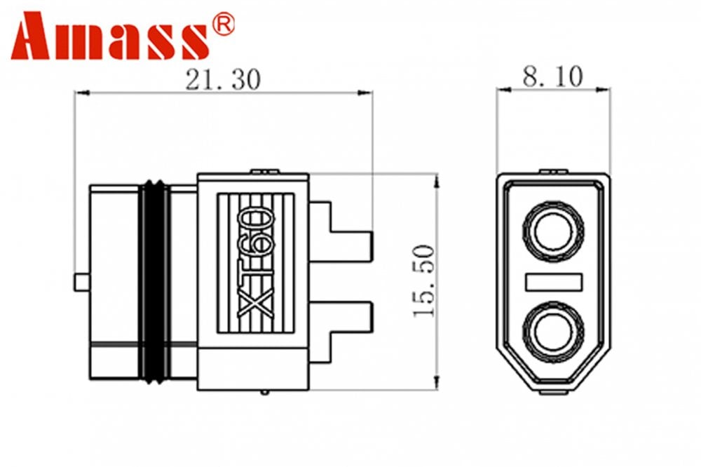 AMASS 100% ORIGINAL XT60W-F Female Connector