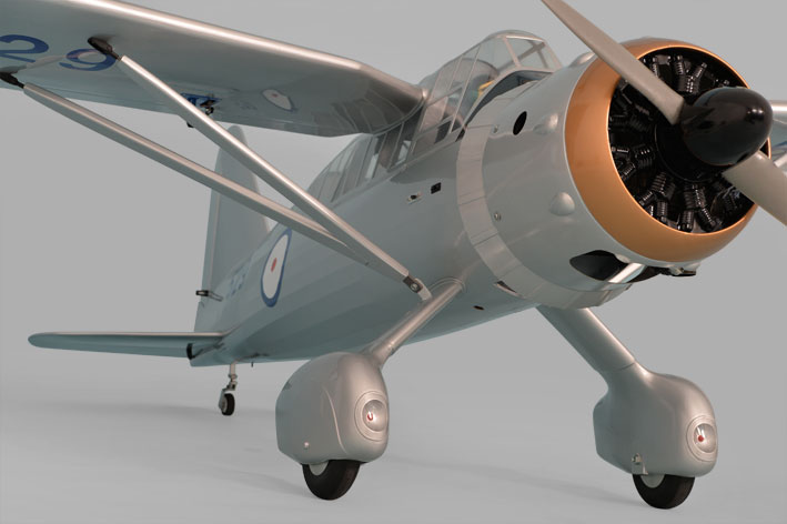 Phoenix Model Westland Lysander 50-61CC Gas/EP ARF 126" -1:4 3/4 - Click Image to Close