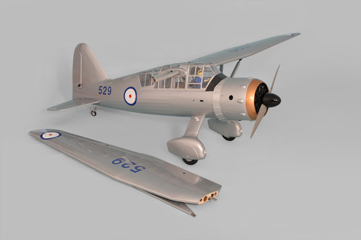 Phoenix Model Westland Lysander 50-61CC Gas/EP ARF 126" -1:4 3/4 - Click Image to Close