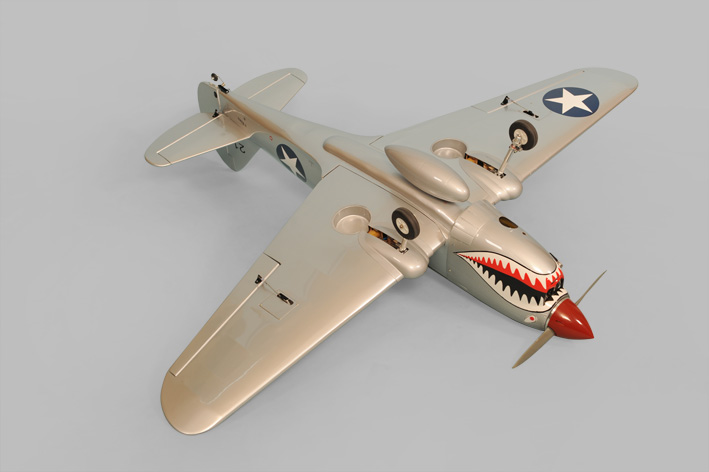 Phoenix Model P-40 Kitty Hawk .91/15CC GP/Gas/EP ARF 64" - 1:7 - Click Image to Close