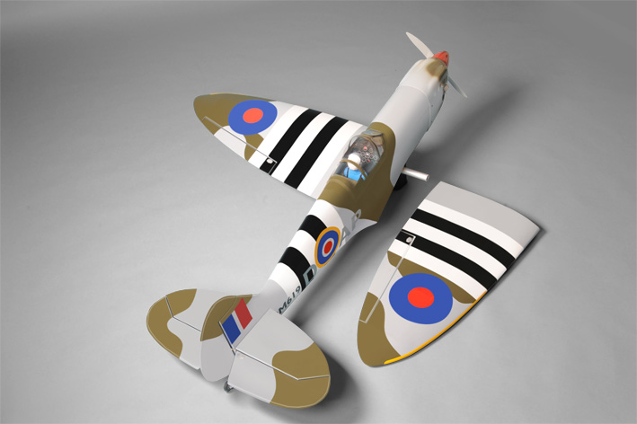 Phoenix Model Spitfire .91/15CC GP/Gas/EP ARF 61" - 1:7 1/4 - Click Image to Close