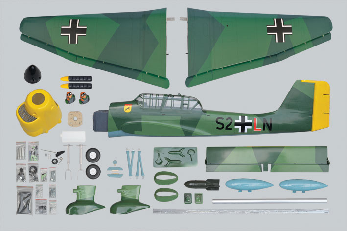 Phoenix Model Stuka Ju 87 20CC Gas/EP ARF 75.2" - 1:4