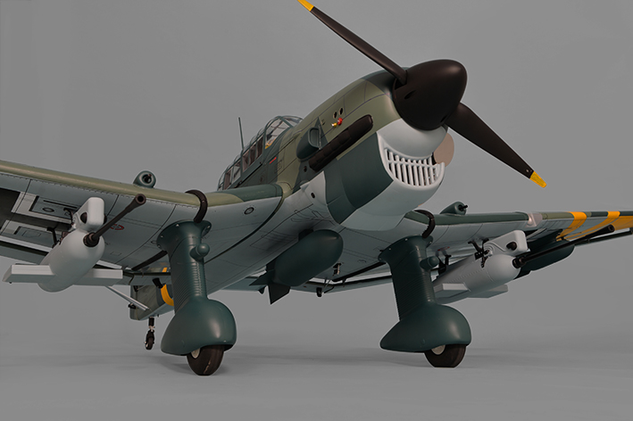 Phoenix Model Stuka Ju 87 61cc Gas/EP ARF 94.4" - 1:5 3/4 - Click Image to Close