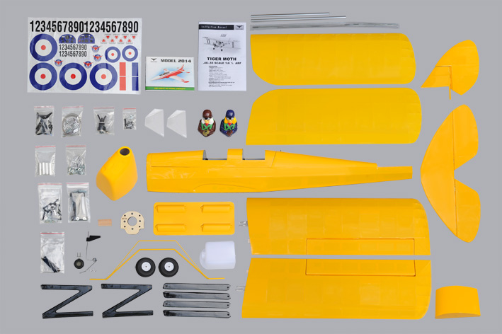 Phoenix Model Tiger Moth .46-.55 GP/EP ARF 55.3"