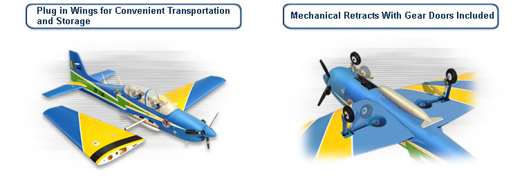 Phoenix Model Tucano MK2 15CC Gas/EP ARF 68" - 1:6 1/2