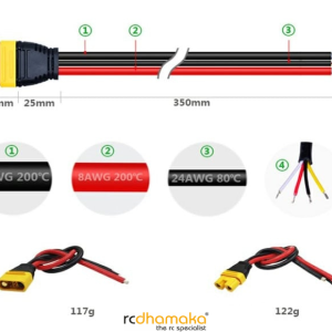 AMASS 100% ORIGINAL AS150U 0.35M CONNECTOR WITH SIGNALPIN Female