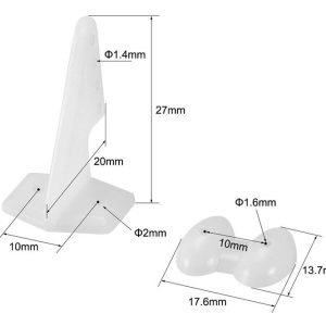 Control Horn (POM) 04 Holes - 20x27mm White