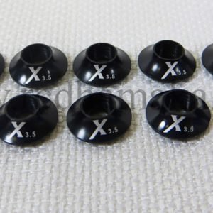 Extreme Flight Washer with O ring 3mm - Black 10pcs