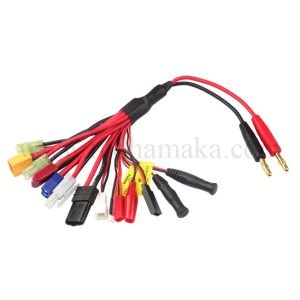 4mm Banana Plug to Super Multi Charger Leads 14 connectors